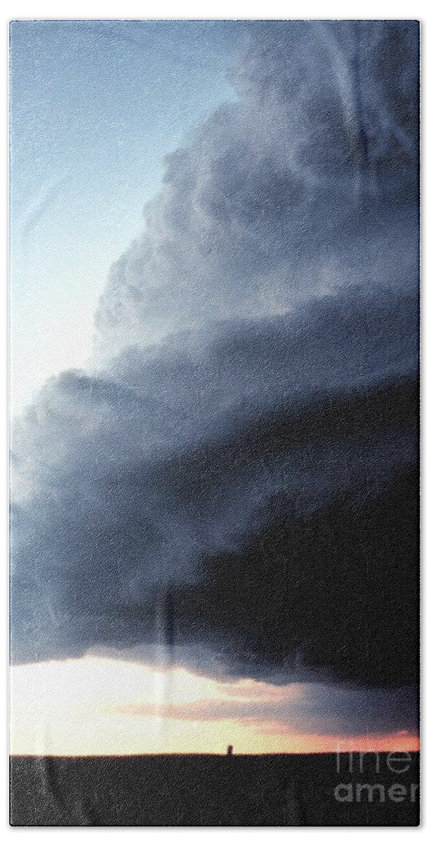 Science Bath Towel featuring the photograph Supercell #2 by Science Source