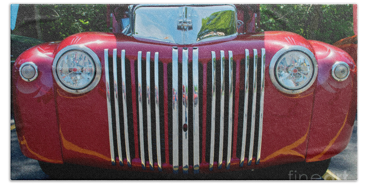 Car Hand Towel featuring the photograph 1947 Ford Truck by Mark Dodd