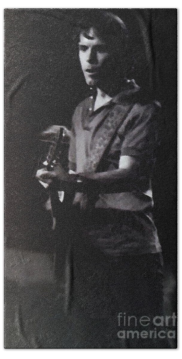 Bob Weir Bath Towel featuring the photograph Bob Weir Of The Grateful Dead #1 by Susan Carella