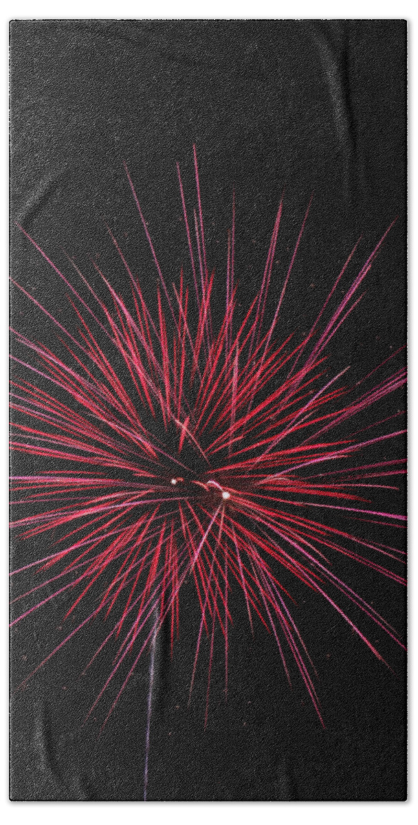 July Bath Towel featuring the photograph Fireworks #2 by Farol Tomson