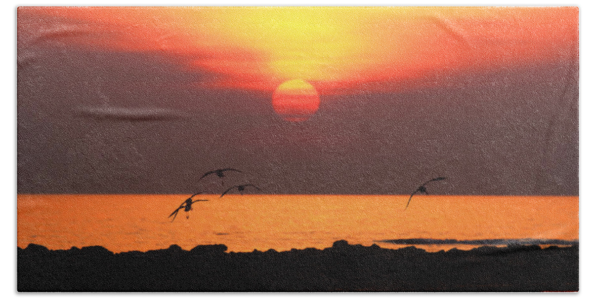 Sunset Bath Towel featuring the photograph Late Afternoon #2 by Douglas Barnard