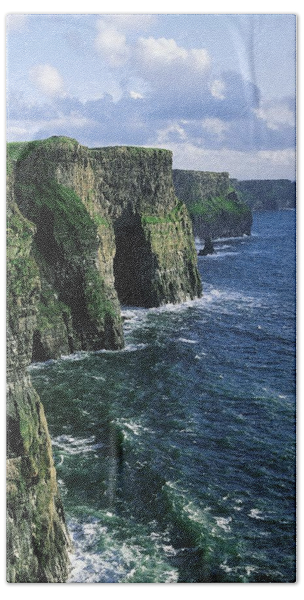 Clare Bath Towel featuring the photograph Cliffs Of Moher, Co Clare, Ireland #3 by The Irish Image Collection 