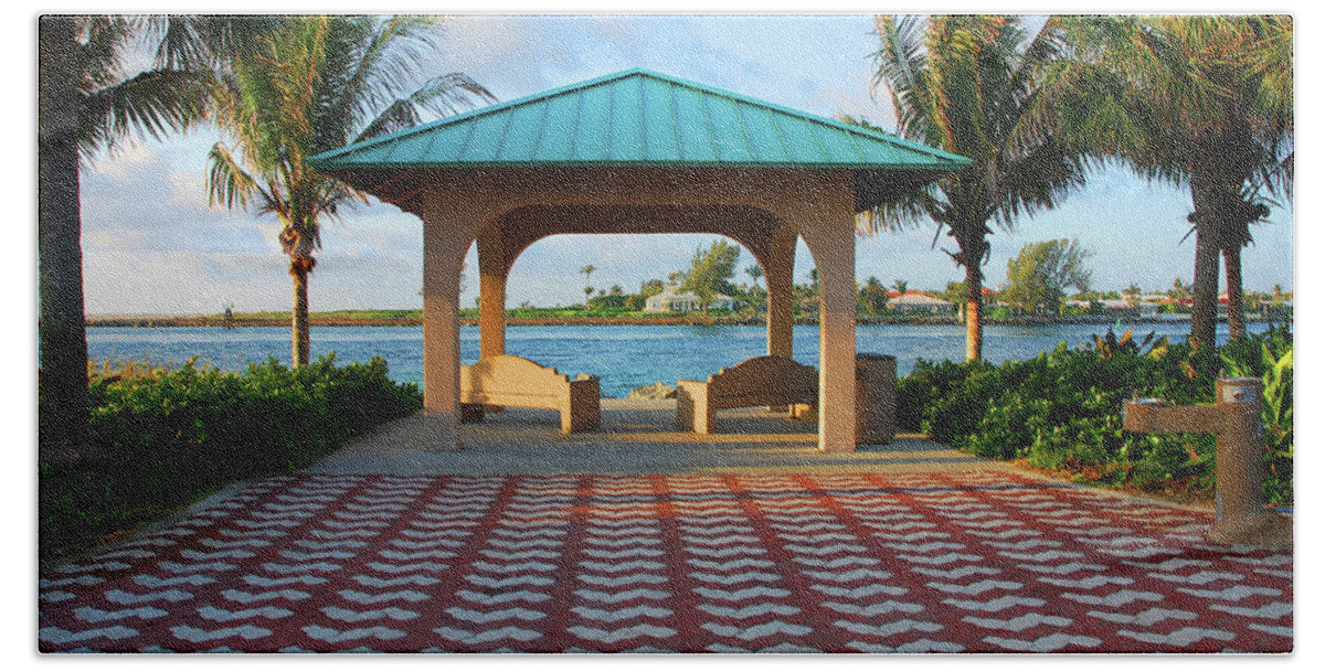 Palm Beach Inlet Bath Towel featuring the photograph 36- Palm Beach Inlet by Joseph Keane