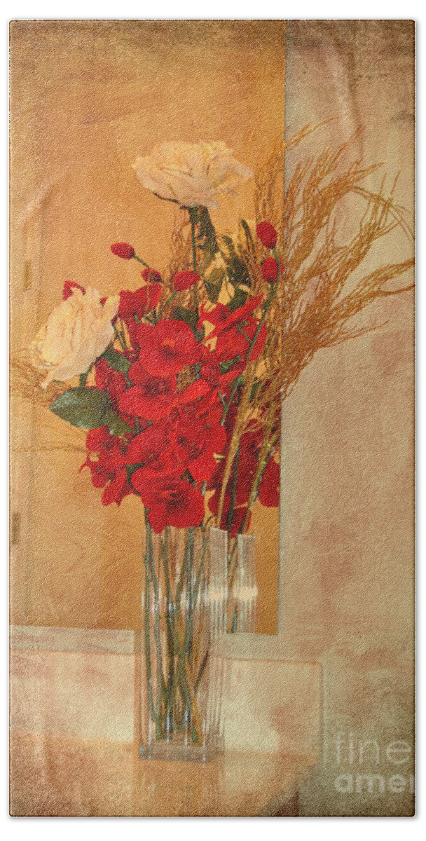 Still Life Bath Towel featuring the photograph A Rose By Any Other Name by Kathy Baccari