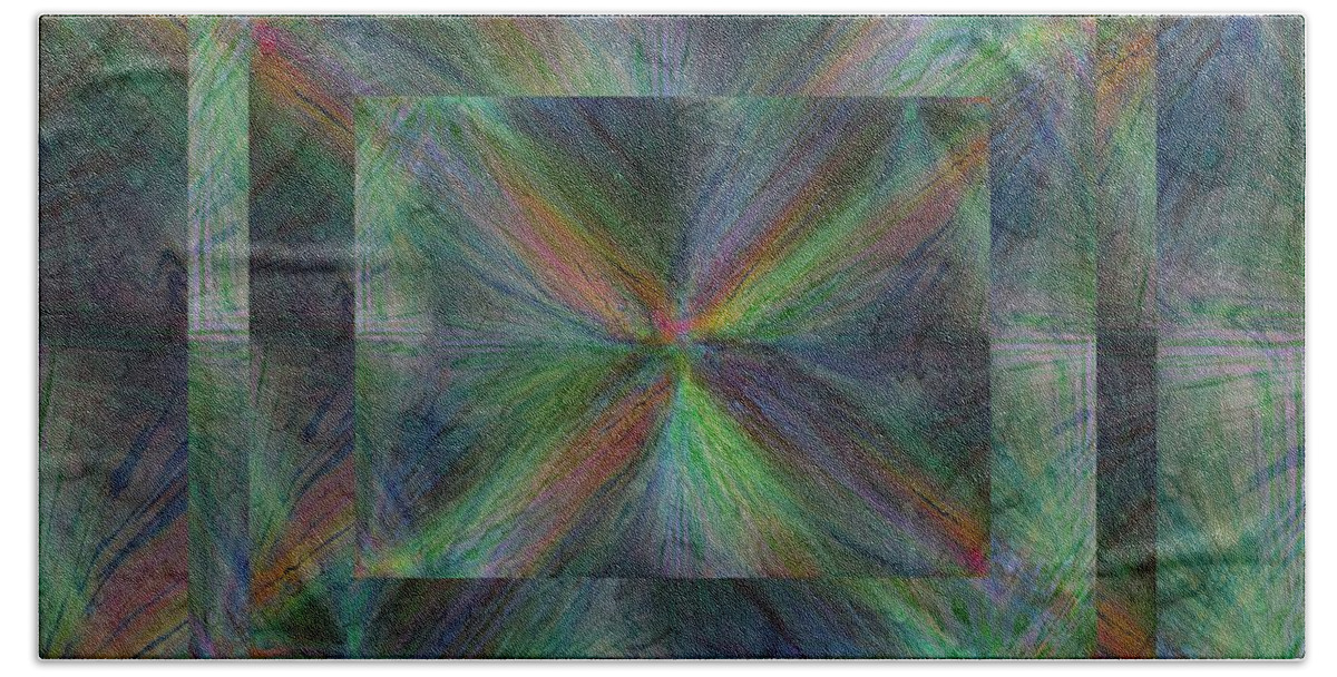 Abstract Bath Towel featuring the digital art After The Rain 9 by Tim Allen
