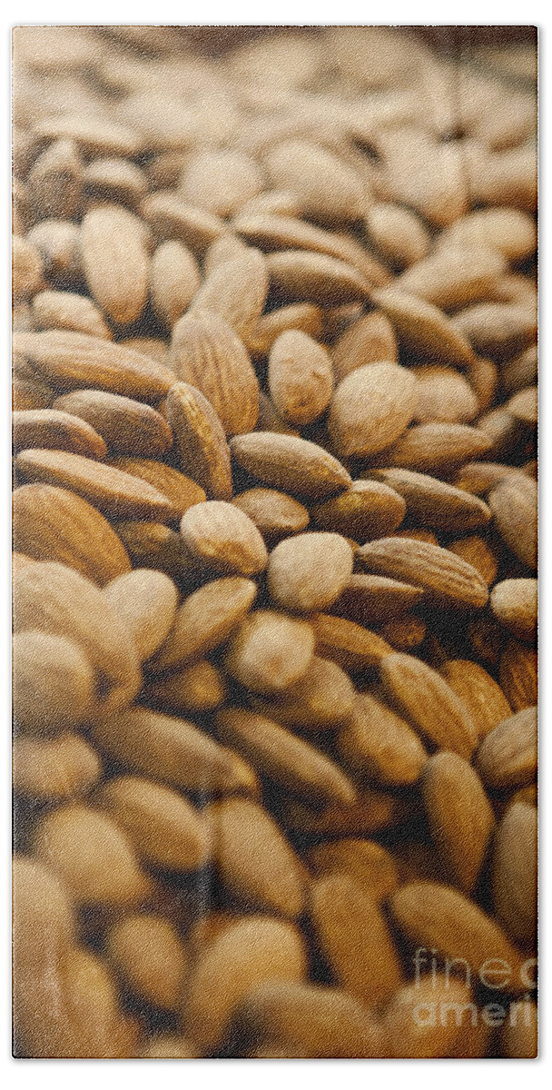 Almond Bath Towel featuring the photograph Almonds by Leslie Leda