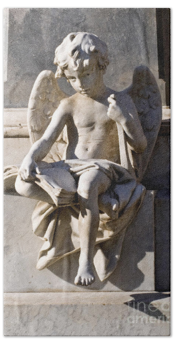 Angel Of Baroque Hand Towel featuring the photograph ANGEL of BAROQUE by Silva Wischeropp