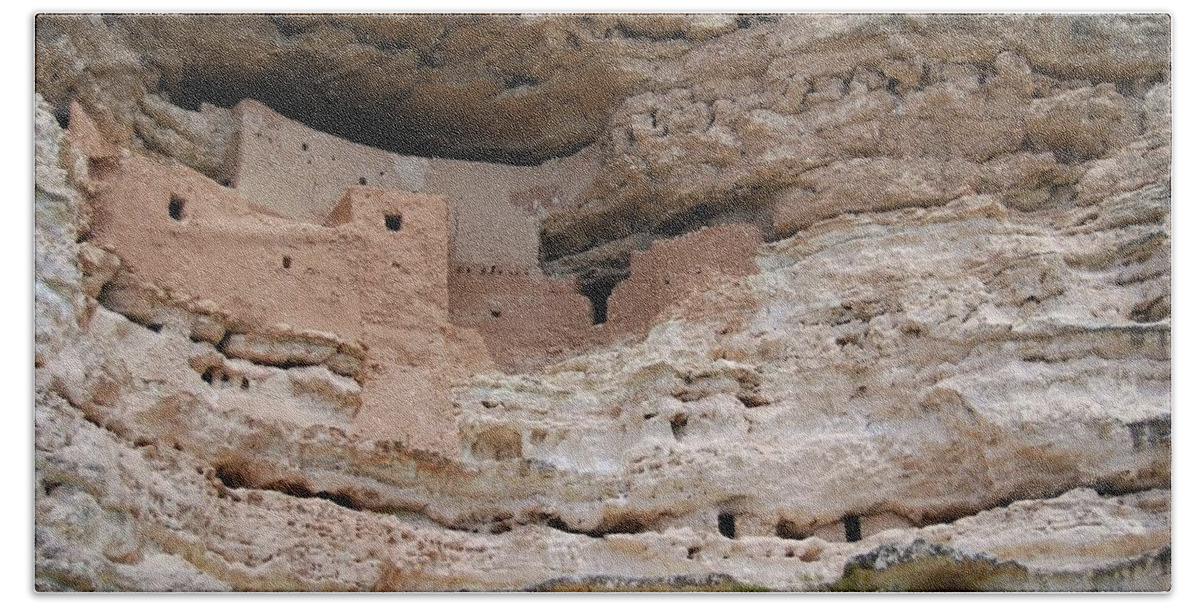 Cliffs Hand Towel featuring the photograph Arizona Cliff Dwelling by Judy Hall-Folde