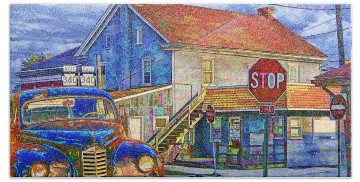 Art Hand Towel featuring the photograph At the Crossroads by Randall Nyhof