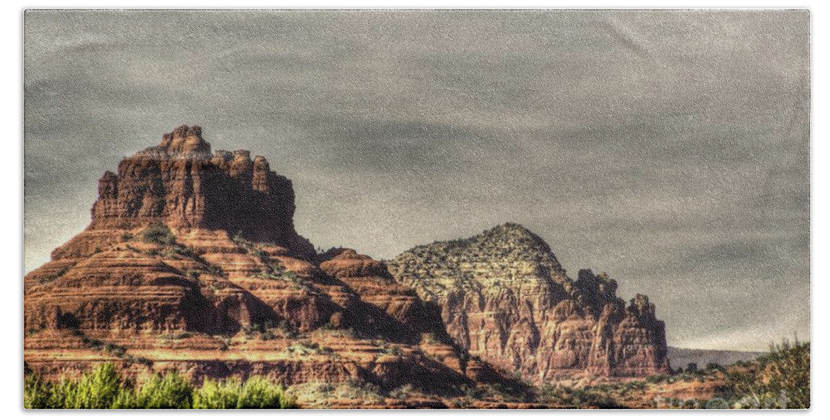 Mesa Hand Towel featuring the photograph Bell Rock - Sedona by Dan Stone