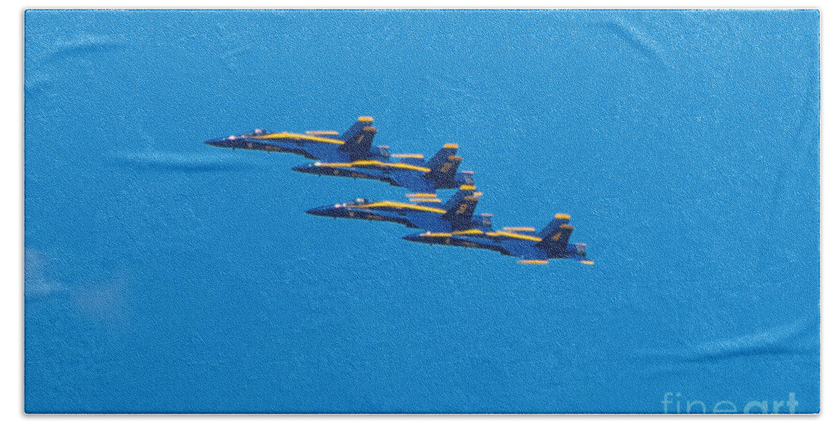 Blue Angels Bath Towel featuring the photograph Blue Angels by Mark Dodd