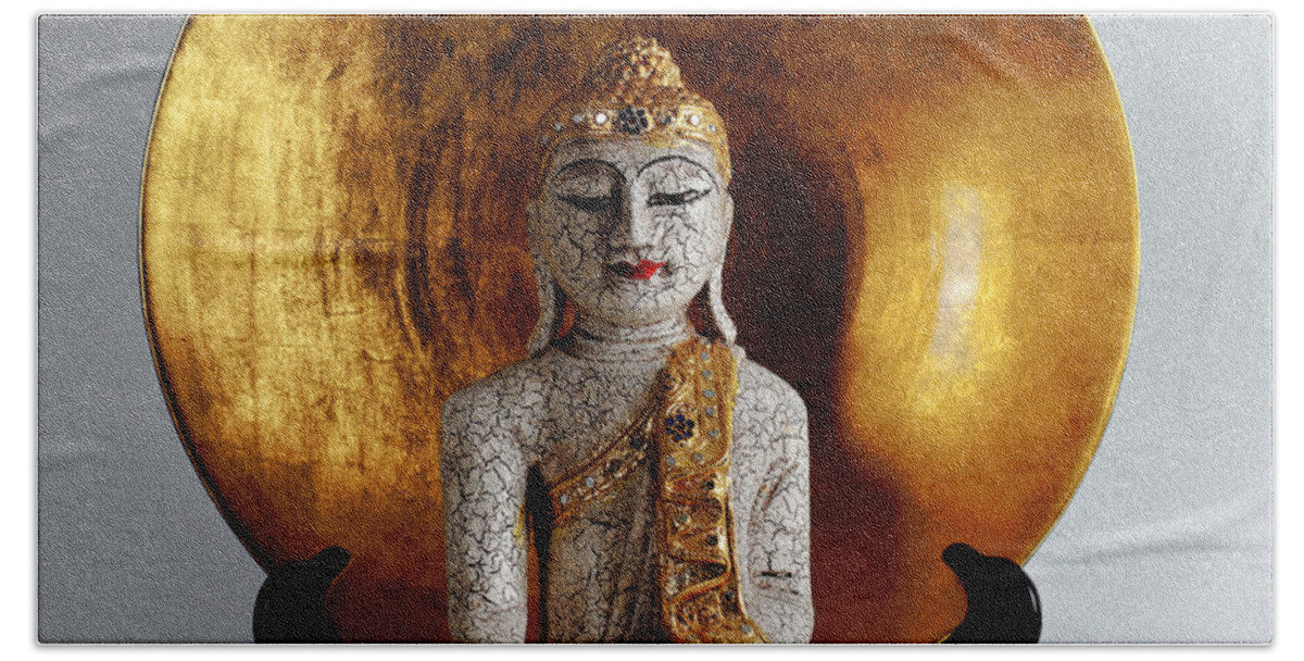 Buddha Hand Towel featuring the photograph Buddha Girl by Gary Dean Mercer Clark