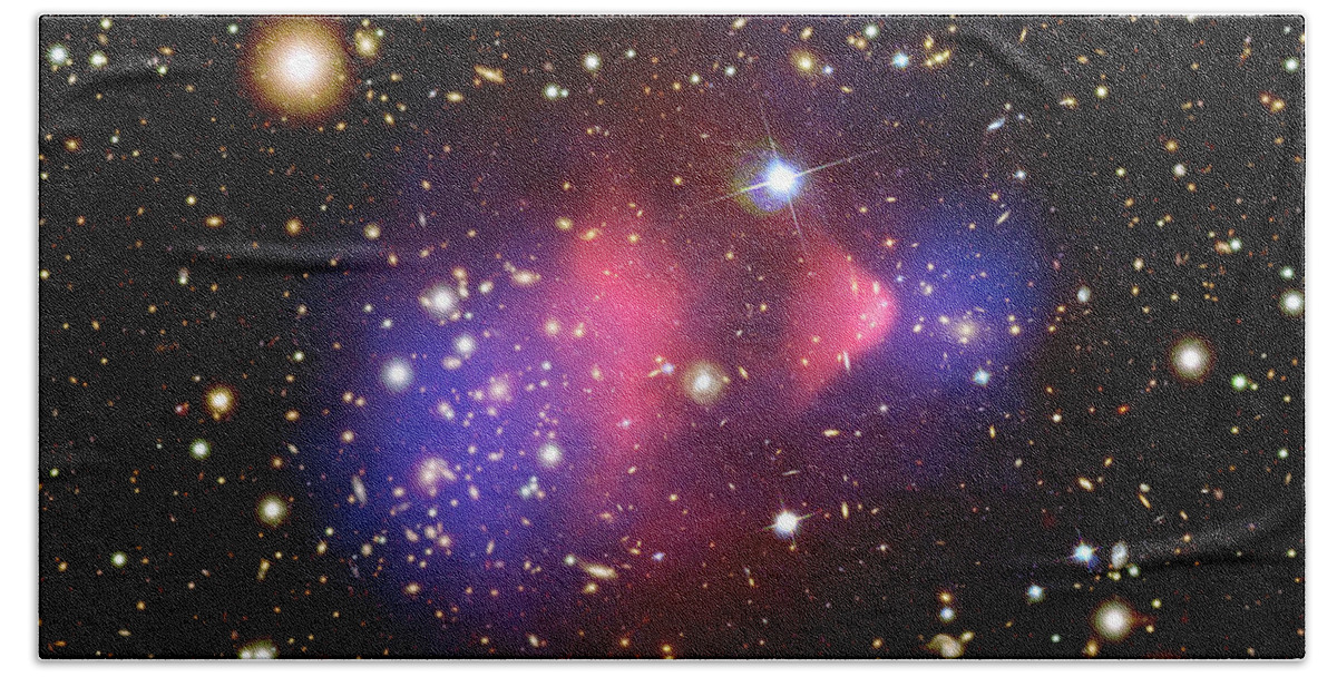 Chandra Hand Towel featuring the photograph Bullet Cluster by Nasa