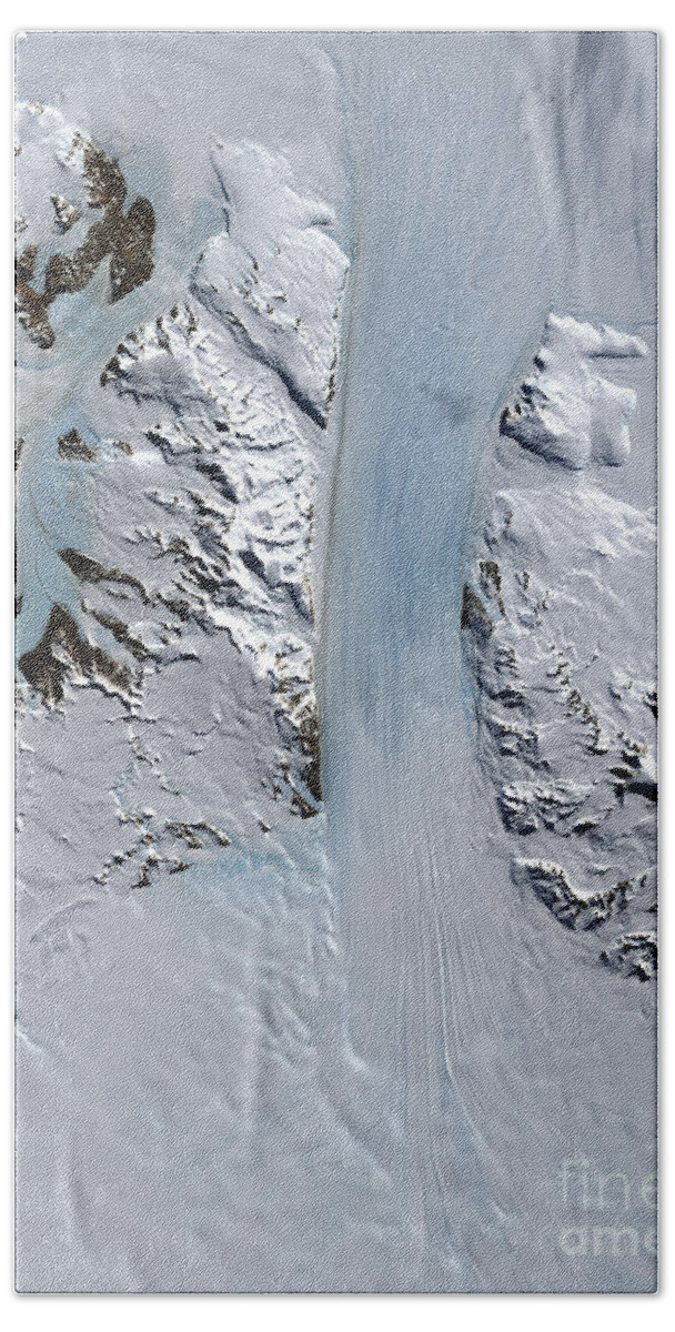 Antarctica Bath Towel featuring the photograph Byrd Glacier by Nasa
