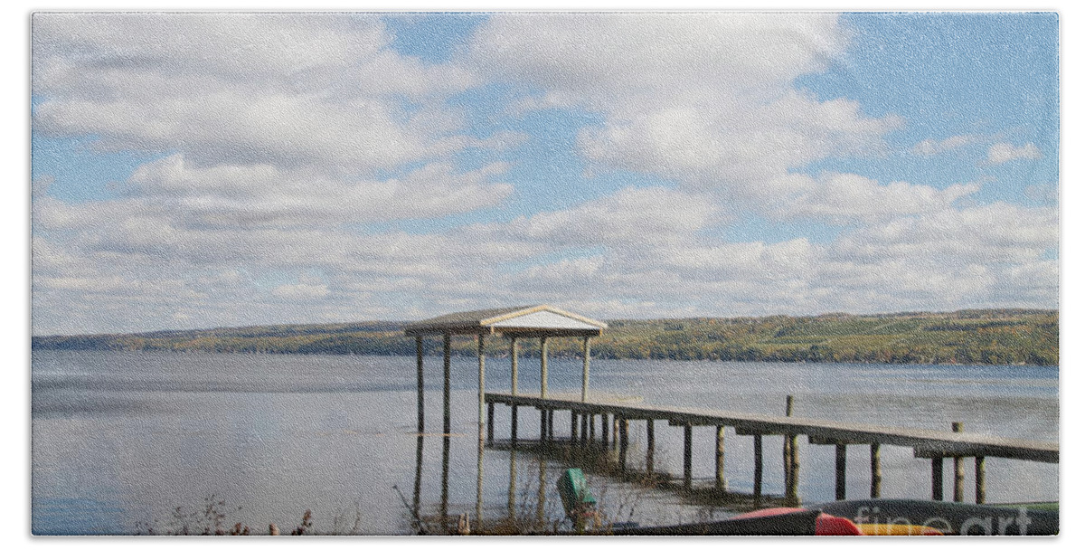 Seneca Lake Hand Towel featuring the photograph Calm Waters by William Norton