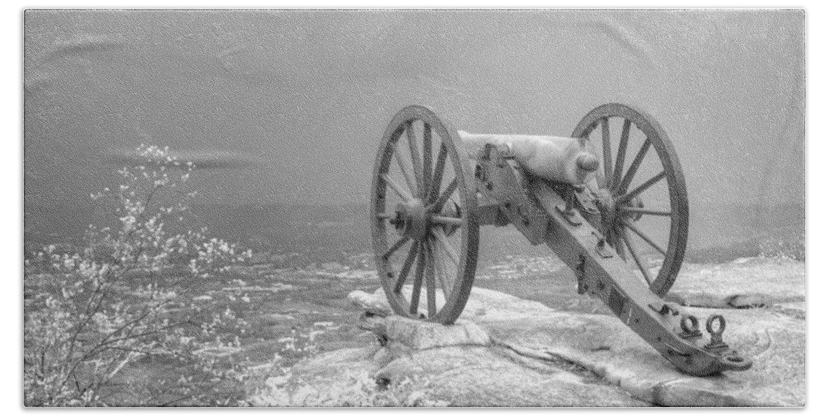 Cannon Hand Towel featuring the photograph Cannon by David Troxel