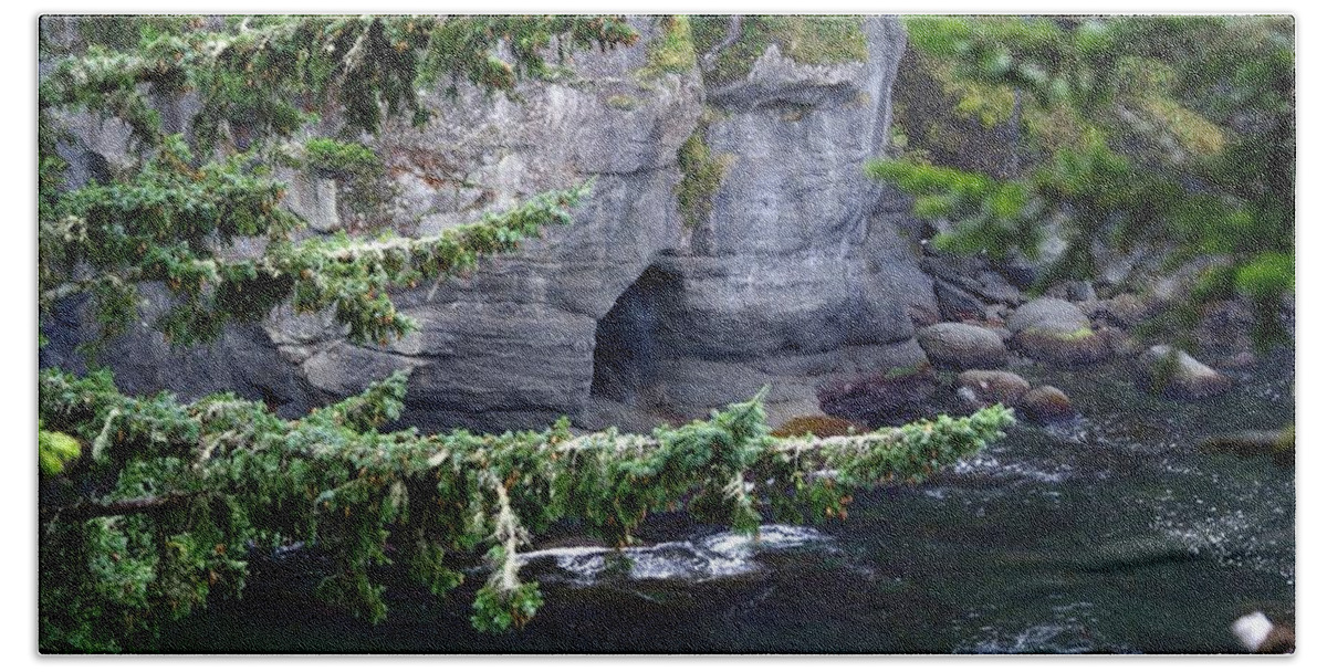 Beautiful Cape Flattery Bath Sheet featuring the photograph Cave of the Bay by Christy Leigh