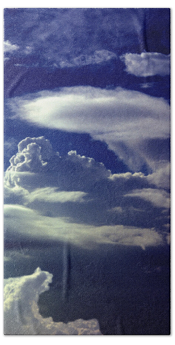 Clouds Bath Towel featuring the photograph Clouds - 02 by Paul W Faust - Impressions of Light
