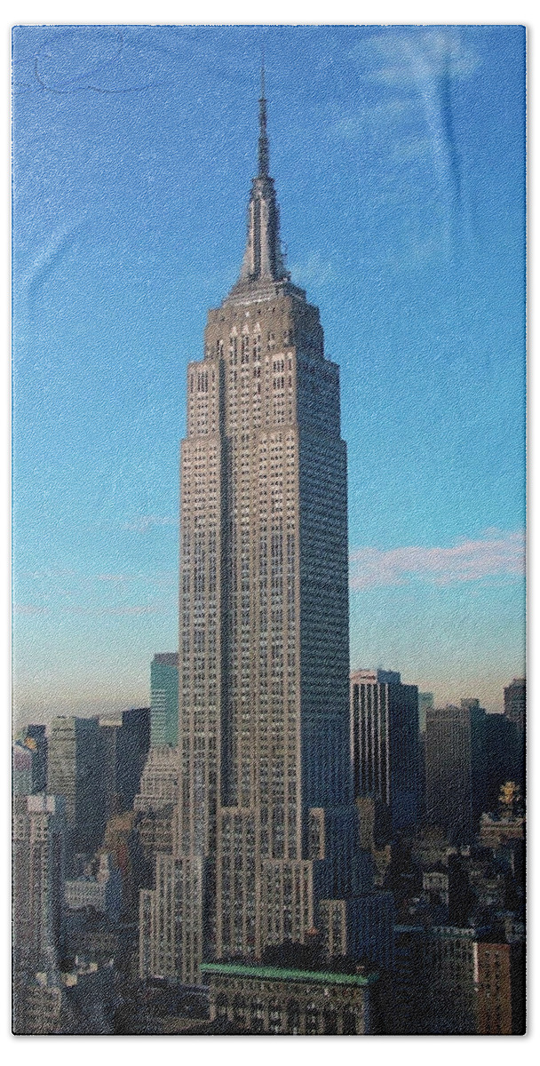 Empire State Building Bath Towel featuring the photograph Empire at Large by S Paul Sahm