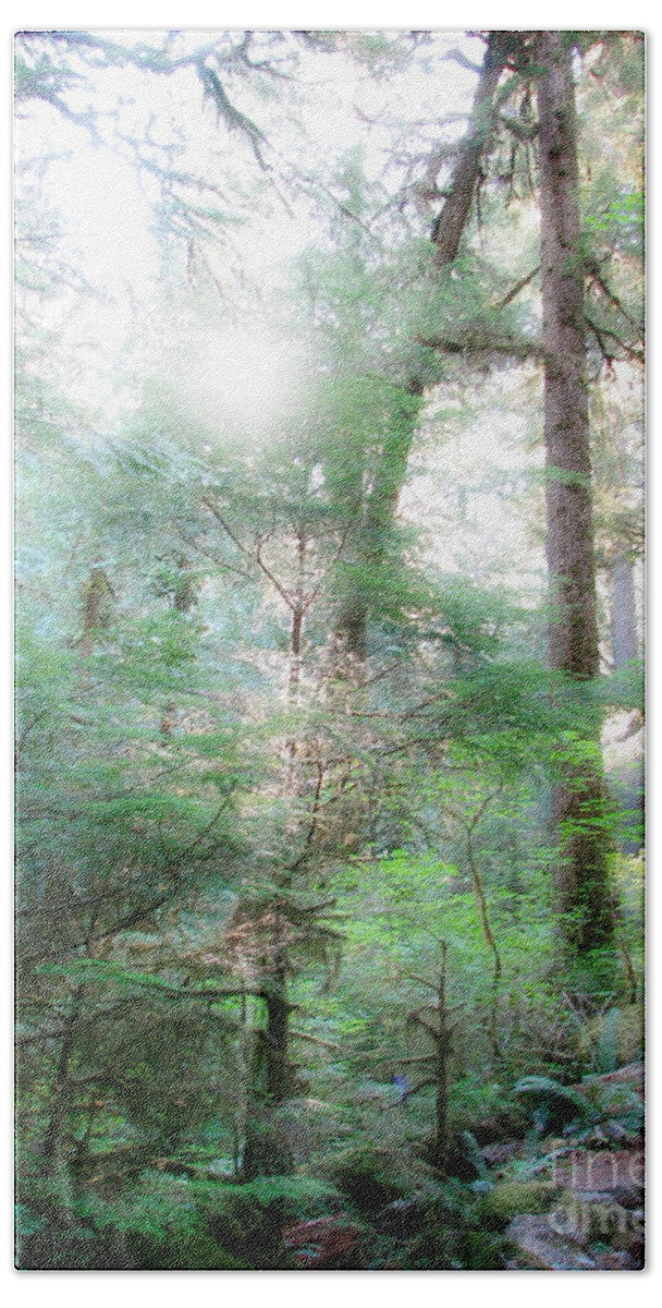 Forest Bath Towel featuring the photograph Enchanted Forest 3 by Rory Siegel