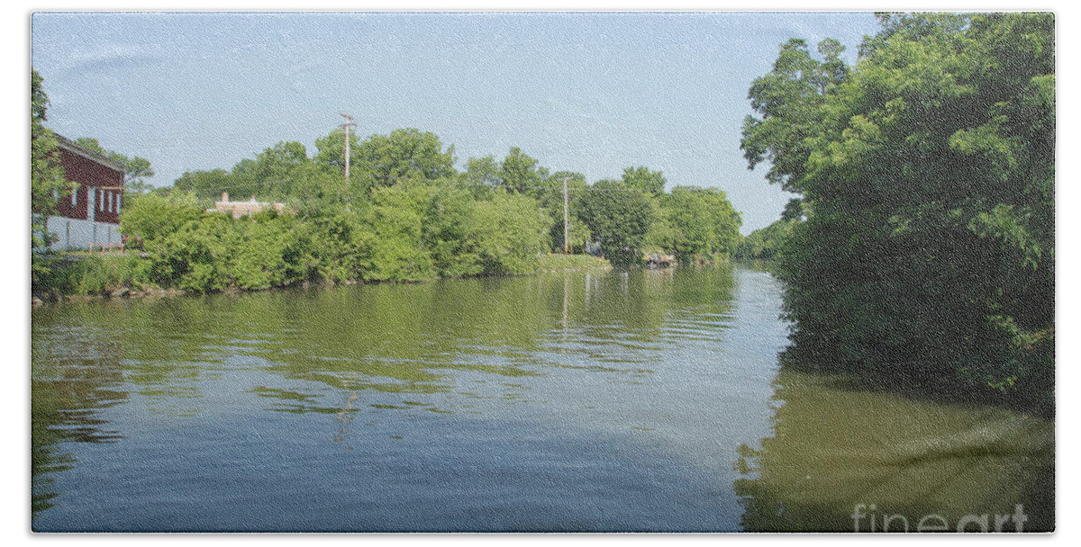 Erie Canal Hand Towel featuring the photograph Erie Canal by William Norton