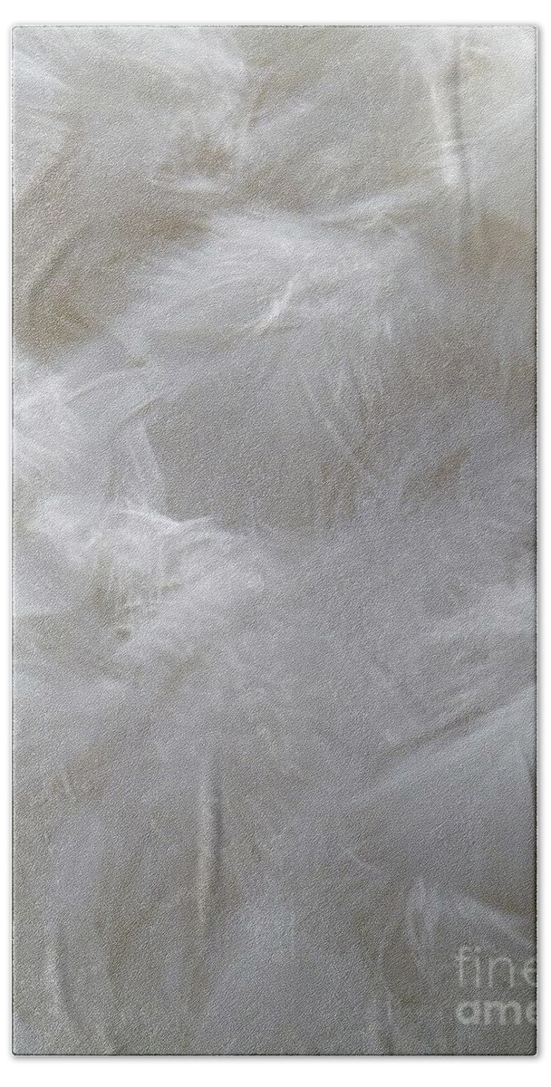 Newel Hunter Bath Towel featuring the painting Evidence of Angels by Newel Hunter