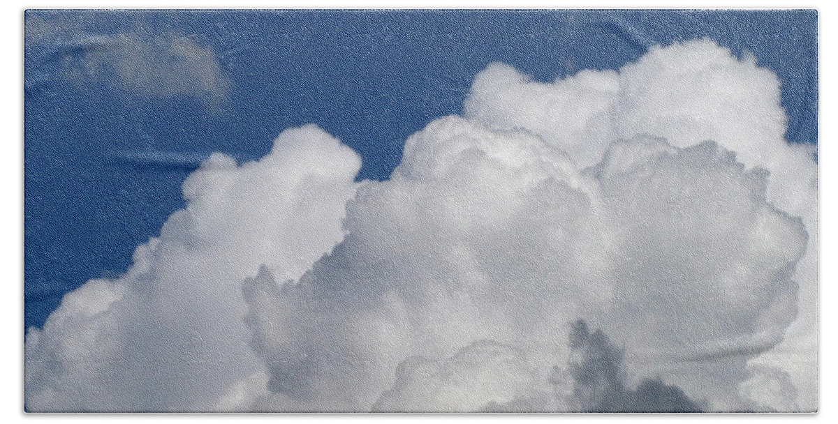 Clouds Bath Towel featuring the photograph Fluffy Goodness by Rhonda Barrett