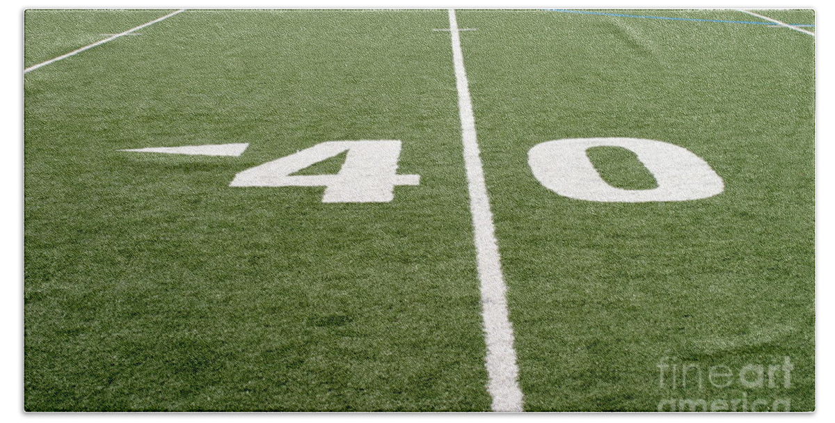 American Bath Towel featuring the photograph Football Field Forty by Henrik Lehnerer