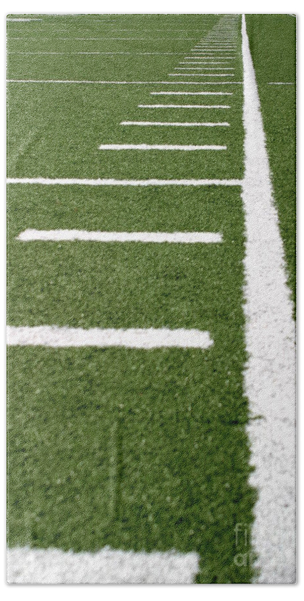 American Bath Towel featuring the photograph Football Lines by Henrik Lehnerer