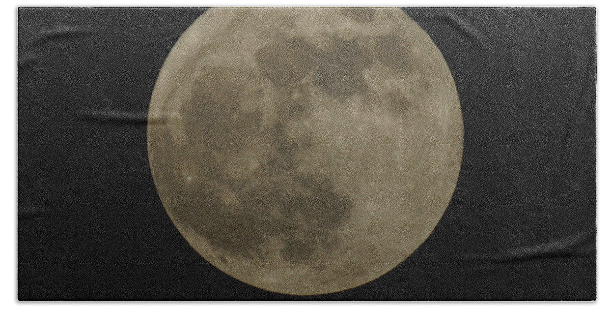 Moon Bath Towel featuring the photograph Full Moon 5-5-2012 by Ernest Echols