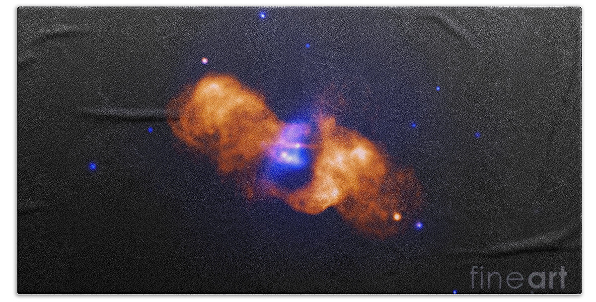 Chandra Bath Towel featuring the photograph Galaxy Collision by Nasa