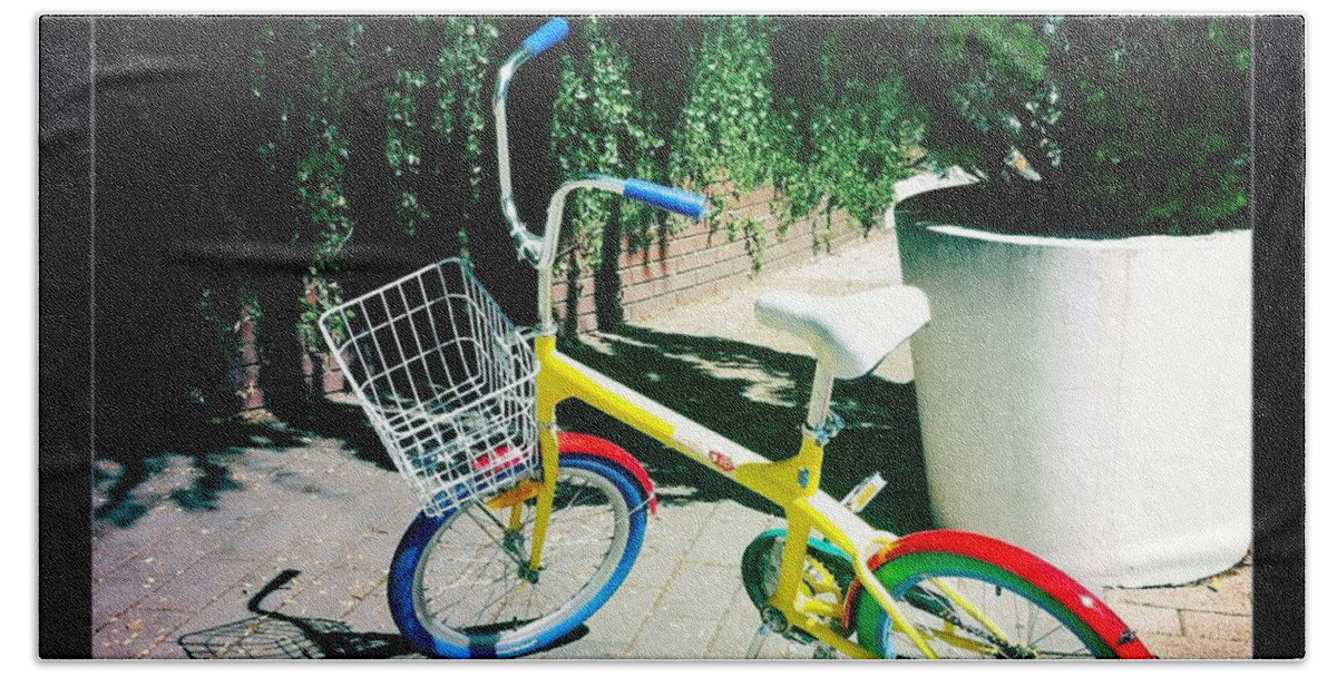Google Hand Towel featuring the photograph Google Mini Bike by Nina Prommer