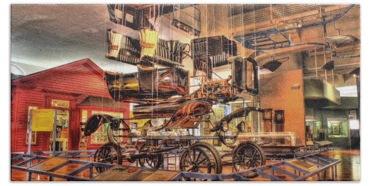  Bath Towel featuring the photograph Henry Ford Museum Display Dearborn MI by Nicholas Grunas