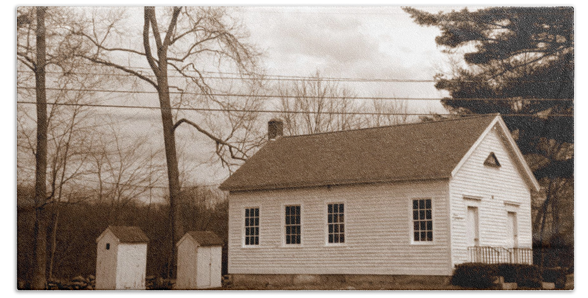 History Bath Towel featuring the photograph Historical Schoolhouse by Kim Galluzzo