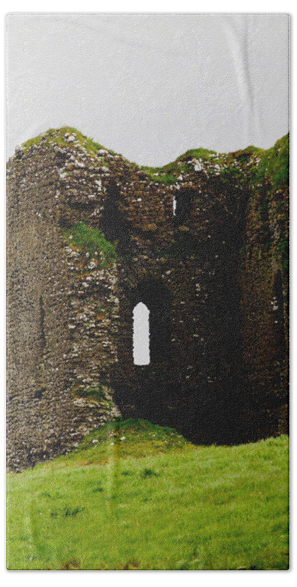 Fine Art Photography Bath Towel featuring the photograph Ireland- Castle Ruins I by Patricia Griffin Brett