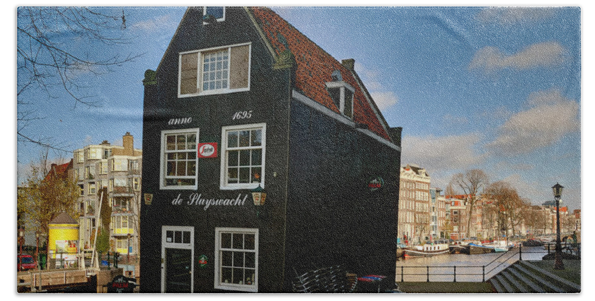 Holland Amsterdam Bath Sheet featuring the photograph Jodenbreestraat 1. Amsterdam by Juan Carlos Ferro Duque