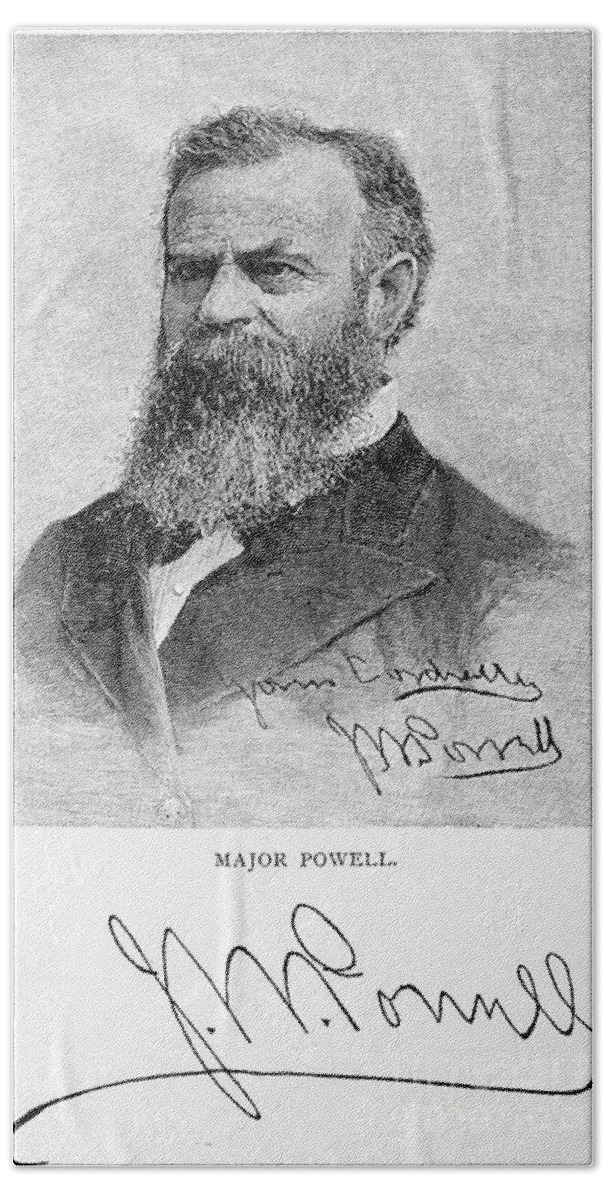1895 Bath Towel featuring the photograph John Wesley Powell by Granger