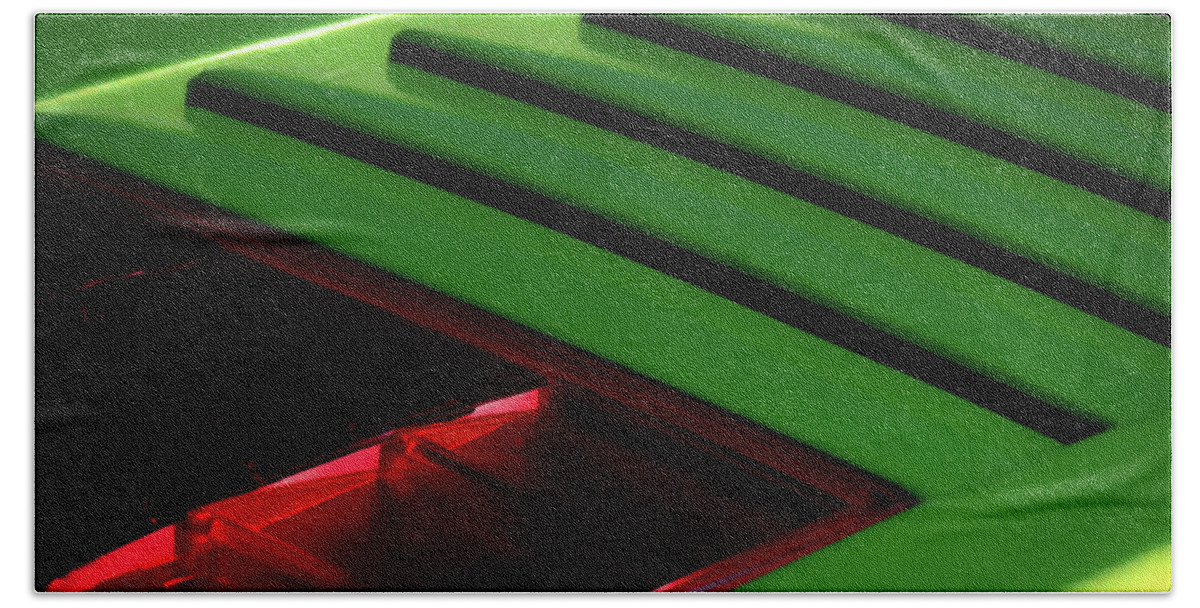 Green Hand Towel featuring the digital art Lime Light by Douglas Pittman