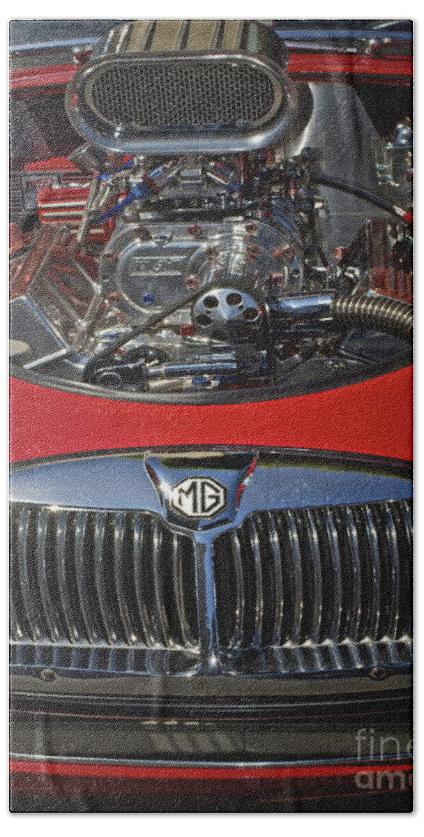Mg Bath Towel featuring the photograph MG by Gwyn Newcombe