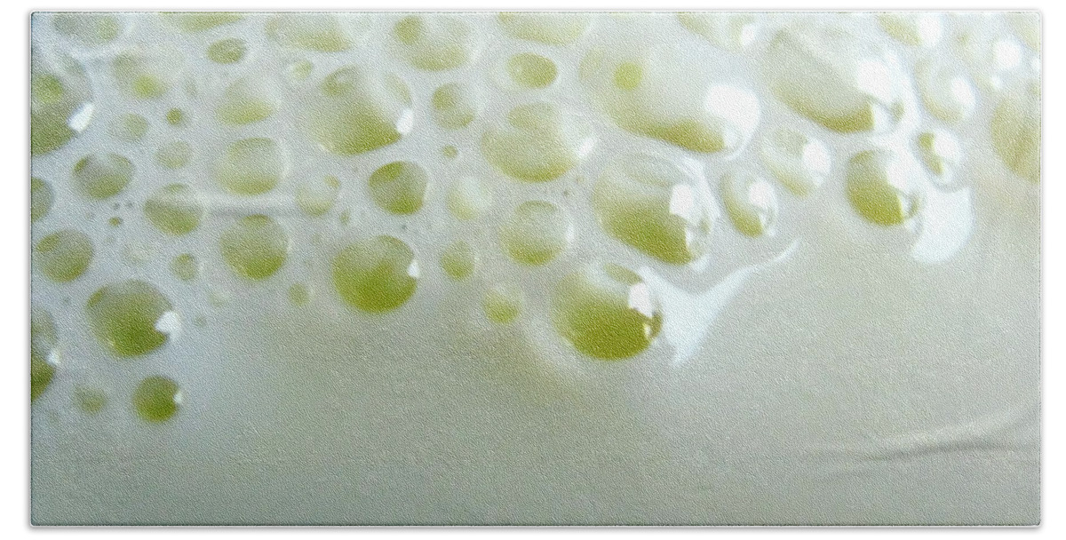 Bubble Hand Towel featuring the photograph Milk Bubbles 1 by Ausra Huntington nee Paulauskaite
