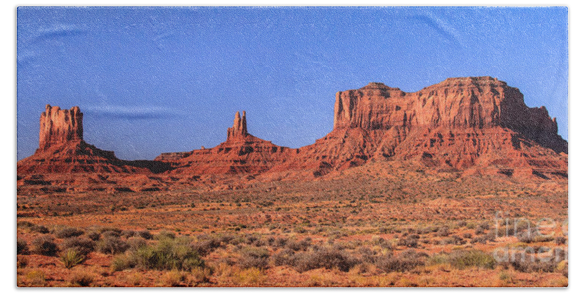 Monument Valley Bath Towel featuring the photograph Mounment Valley by Robert Bales