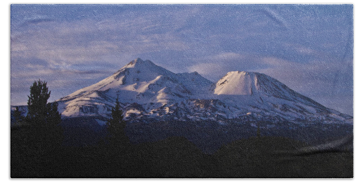 Mountains Hand Towel featuring the photograph Mt Shasta by Albert Seger