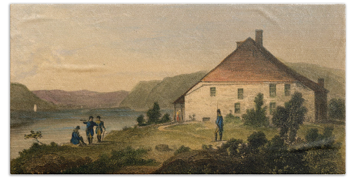 1782 Hand Towel featuring the photograph Ny: Headquarters, 1782 by Granger