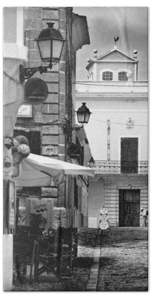 Ciutadella Bath Towel featuring the photograph Old Town by Pedro Cardona Llambias