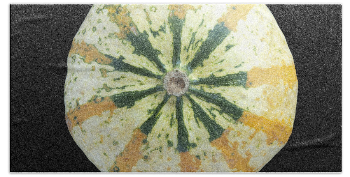 Melon Bath Towel featuring the photograph Ornamental Melon by Heiko Koehrer-Wagner