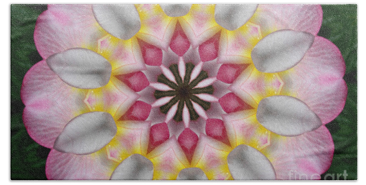 Kaleidoscope Hand Towel featuring the photograph Plumeria 3 by Mark Gilman