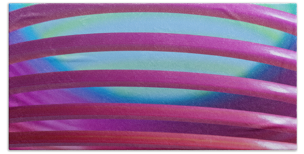 Rainbow Spring Bath Towel featuring the photograph Rainbow 4 by Steve Purnell