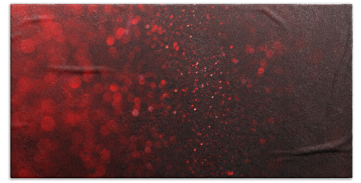 Clare Bambers Hand Towel featuring the photograph Red Sparkle by Clare Bambers