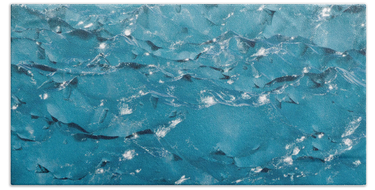 00999030 Bath Towel featuring the photograph Southeast Alaskan Ice Detail by Flip Nicklin