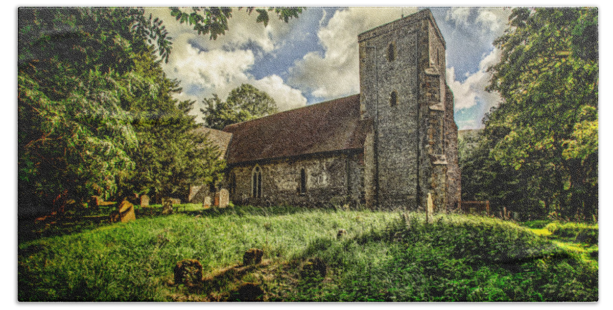 Church Bath Sheet featuring the photograph St Andrews Church by Chris Lord